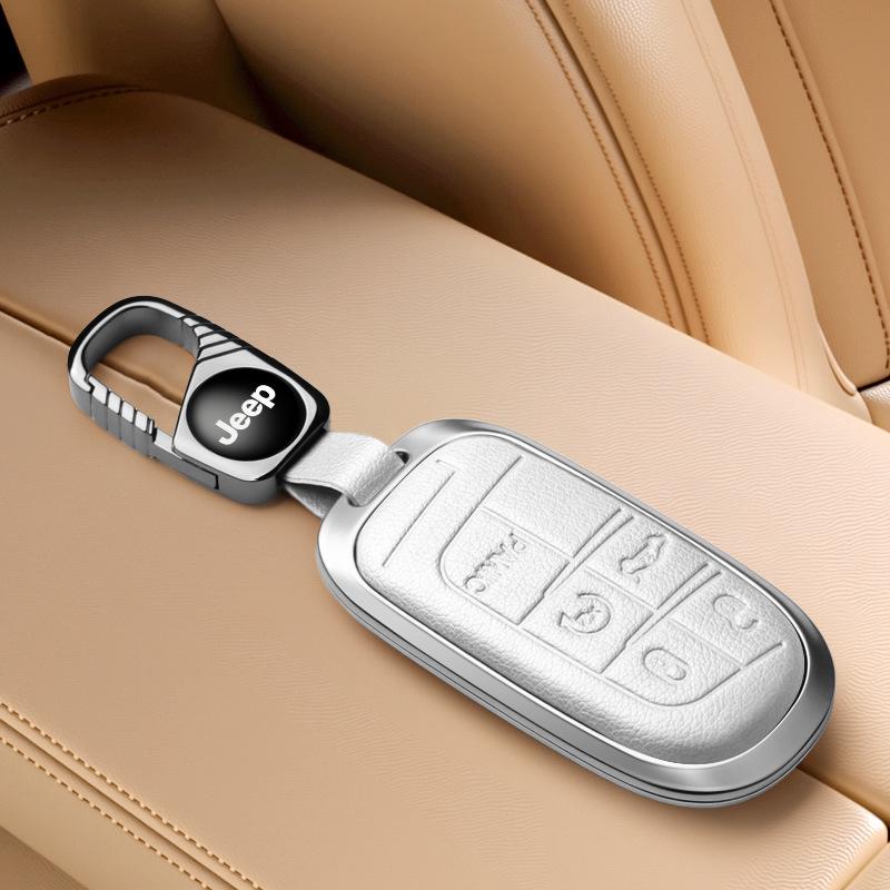 Jeep Key Cover Compatible with Compass, Cherokee, Commander, Grand Cherokee Key Shell