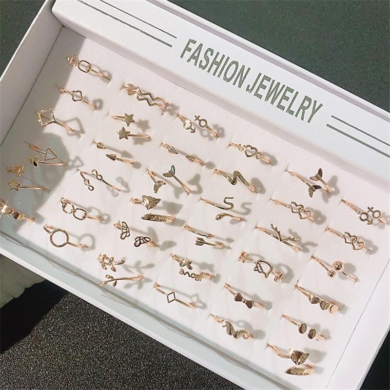 5 шт. кольцо со вставкой из циркона Модное изысканное кольцо для женщин — фото 7