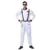 Astronaut Costume For Adults With Zipper Halloween Role Play Dressup