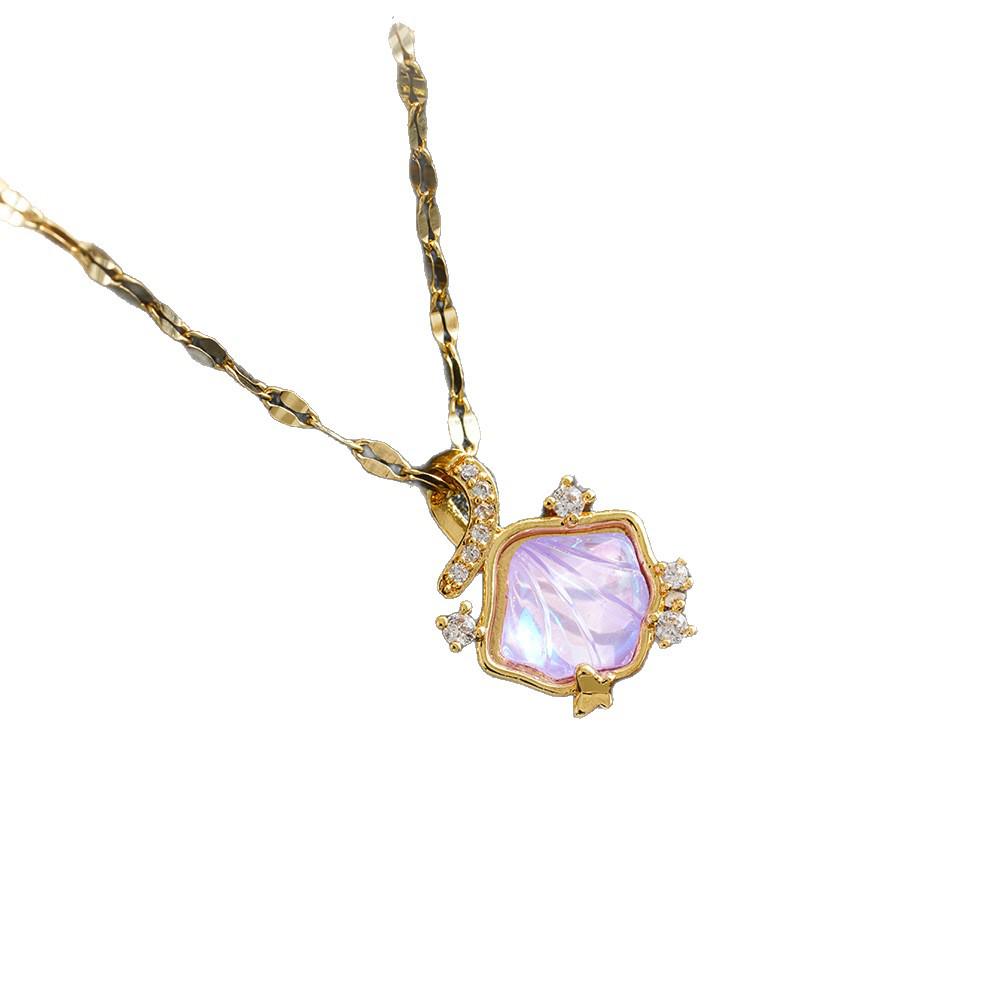 European Titanium Steel Necklace for Women: Colorfast, Versatile, Luxurious, Fashionable Collarbone Design