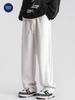 Muxiu Menswear: Trendy Striped Wide-Leg Sweatpants for Men and Couples
