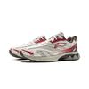 Li Ning Puyue 2.0 V2 Cushioning Slip Resistant Abrasion Resistant Low top Casual Running Shoes Men's Silver Red ARXV001-6