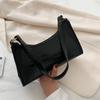 Retro Crocodile Pattern Shoulder Bag For Women Pu Leather Armpit Bag France Clutch Bag Casual Female Clutch Handbags Purse Tote Quality