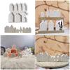 Easy Use Silicone Craft Mould for Customes House Creation Cement Ornaments Gift Making Space Enhancement Tool