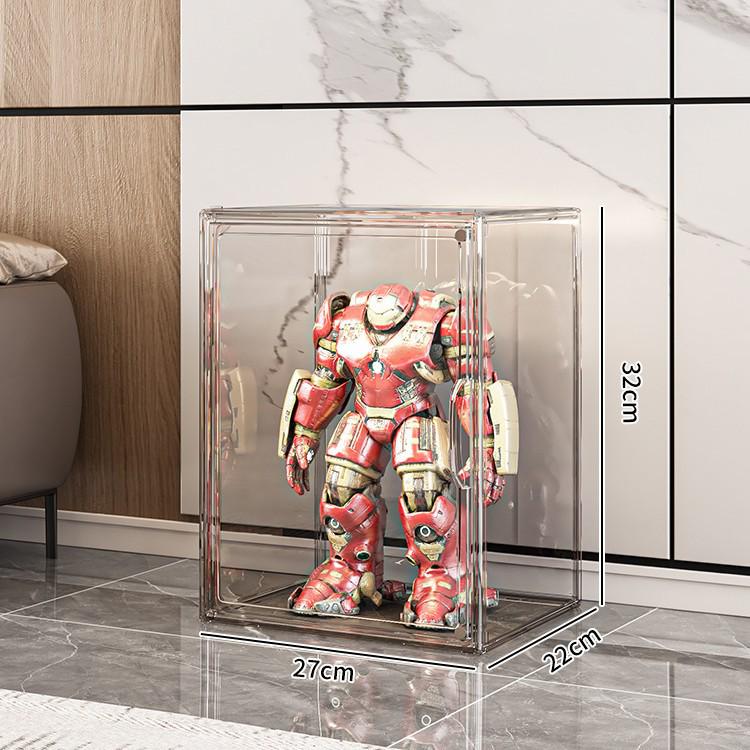 

Прозрачный шкаф-витрина Lego ручной работы и ящик для хранения игрушечных моделей Medium With Dividers (27x18x22) прозрачный