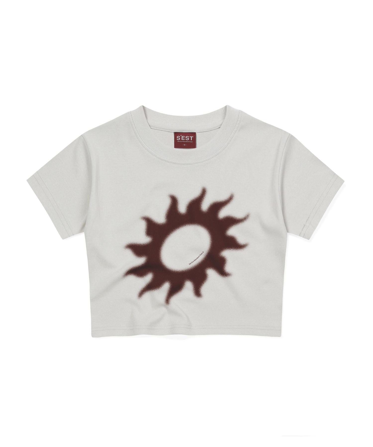 Siest Solaris Crop T-Shirts Beige Free