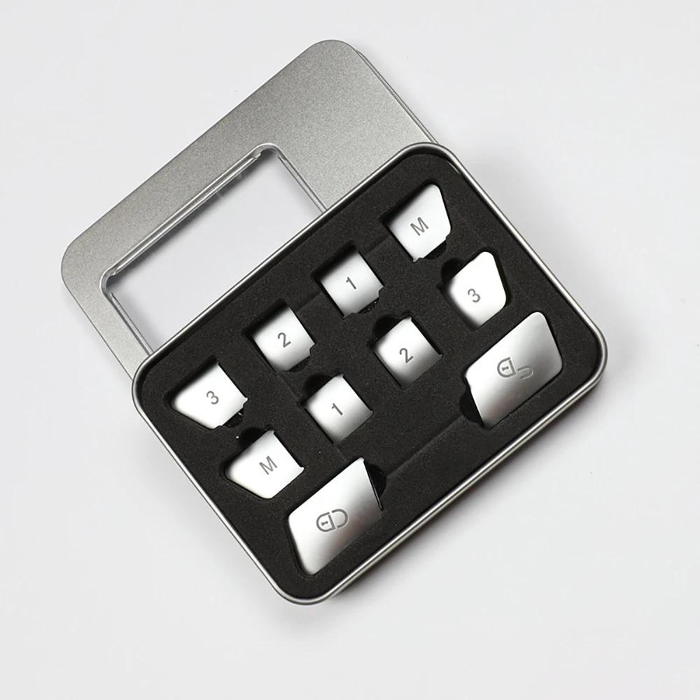 Panneau de Commande de Porte Siège Bouton Verrouillage Déverrouillage Cache Autocollants Décoratifs Pour Mercedes-Benz Ancienne Classe C E GLK GLE ML GL CLS