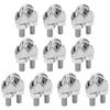 10pcs 1/4 Inch M6 Stainless Steel Wire Rope Cable Clip Clamp U Bolt Saddle Fastener