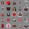 50 PZ Adesivi Retro Horror Vampiri – Decalcomanie Creative Impermeabili per Halloween per Valigia & Laptop
