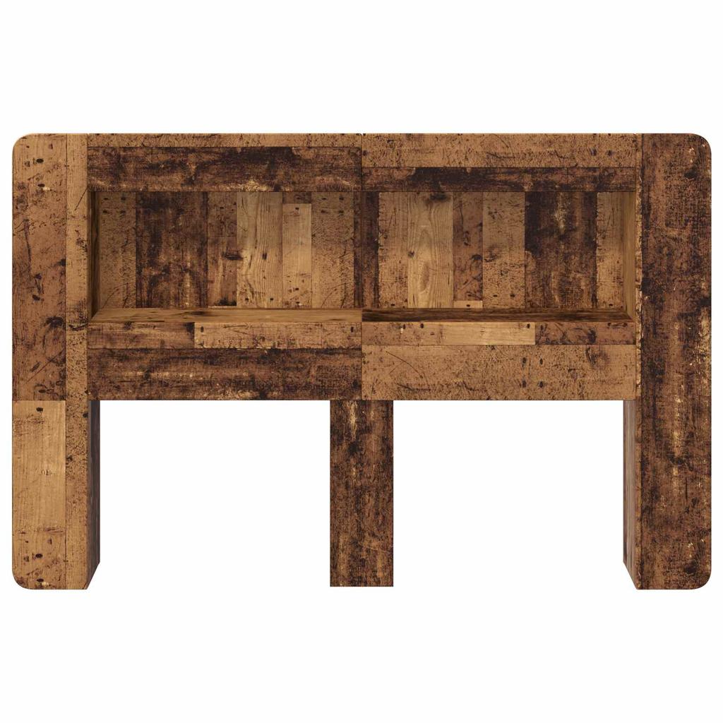 Headboard Cabinet with Storage Reclaimed Wood Engineered Wood