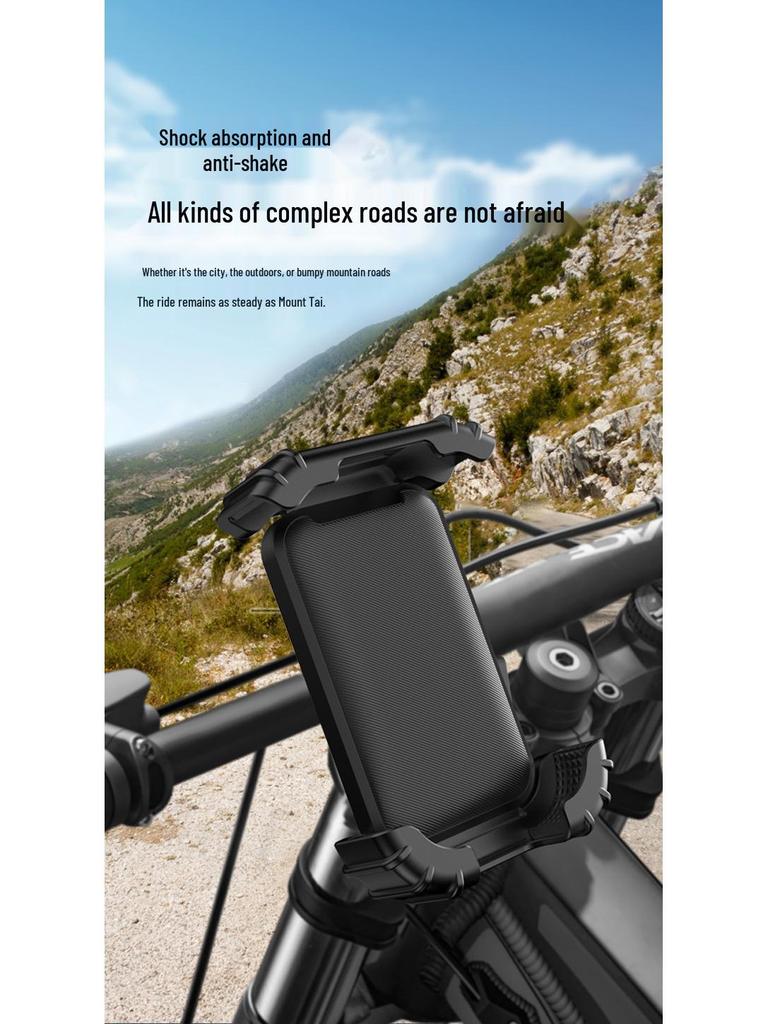 Electric Motorcycle Phone Holder: Anti-shake, Perfect for Navigation and Ride-hailing.