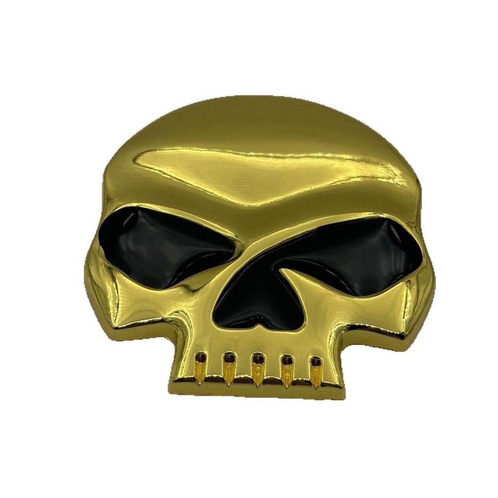3D Metal Skull Emblem for Car Body Decoration