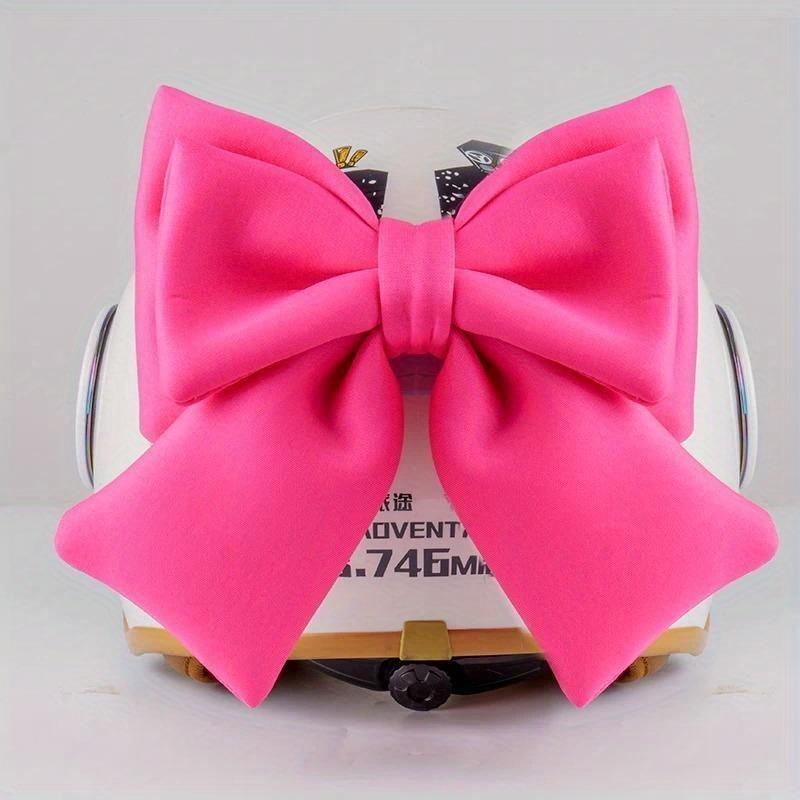 1pc Bow Helmet Decoration Cute Bow Ornament for Motorcycle Electric Bike Ski Helmet Riding Accessories for Women