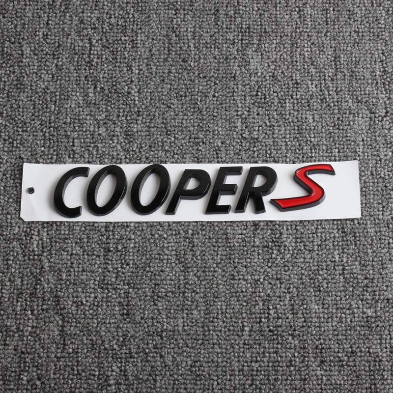 

3D Metal Letters Car Front Grille Badge Sticker S Emblem Logo For BMW Countryman Clubman MINI Cooper S R56 R53 F56 R50 R52 R57