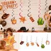 Western Themed Party Hanging Decorations for Birthday Party, 6 Pack
