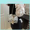 Fashion Sequins Design Women Single Shoulder Chain Bucket Bag Tassel With