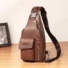 Men's Chest Bag, Outdoor Casual Men's Crossbody Bag, Multifunctional Waterproof Single Shoulder Backpack, Chest