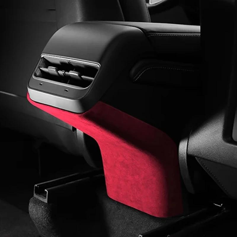 Kryt zadního výdechu klimatizace pro Tesla Model 3/Y, interiér, Alcantara, dekorativní obal