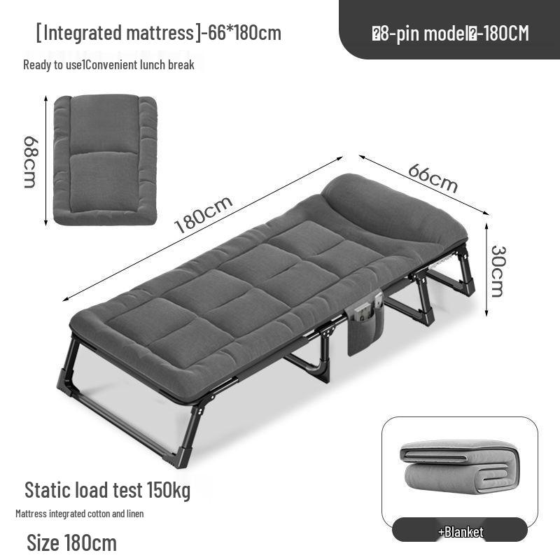 Portable Multi-Functional Folding Recliner: Office & Home Nap Bed for Adults