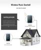 Wireless Home Doorbell with Remote Control, Ultra-Long Range, Waterproof Chime, 4-in-1 Design, Ideal for Elderly Use