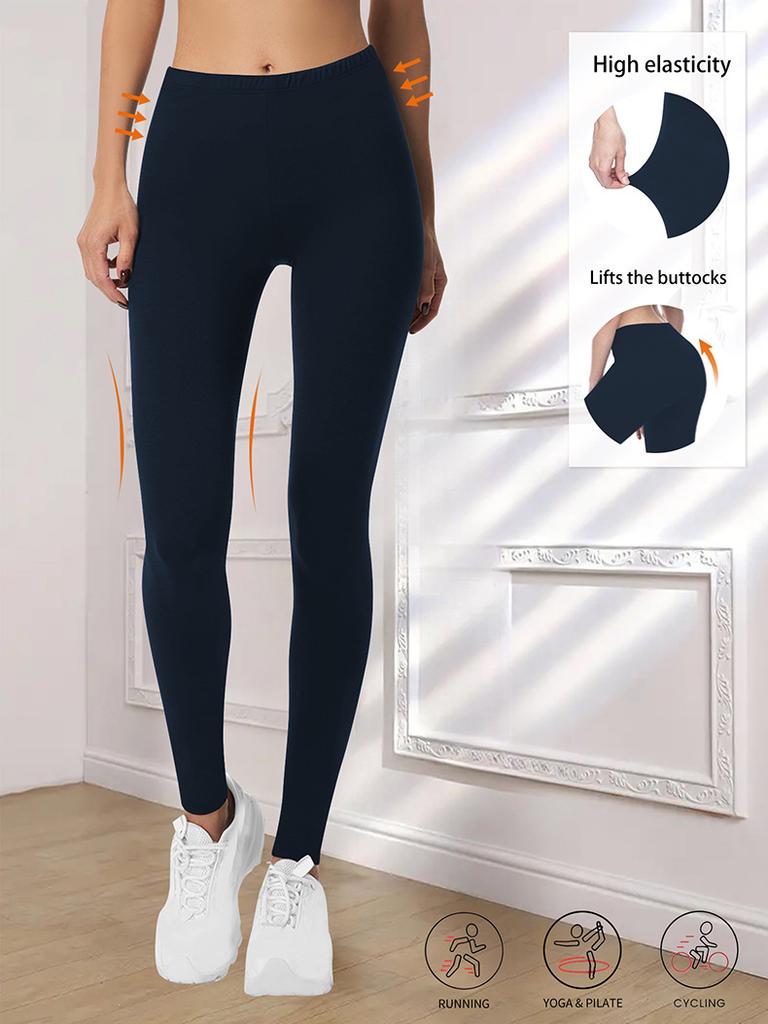 Yoga Pants for Women Fitness Milk Silk Butt-lifting Waist-cinching Sports Leggings 9-inch Leggings