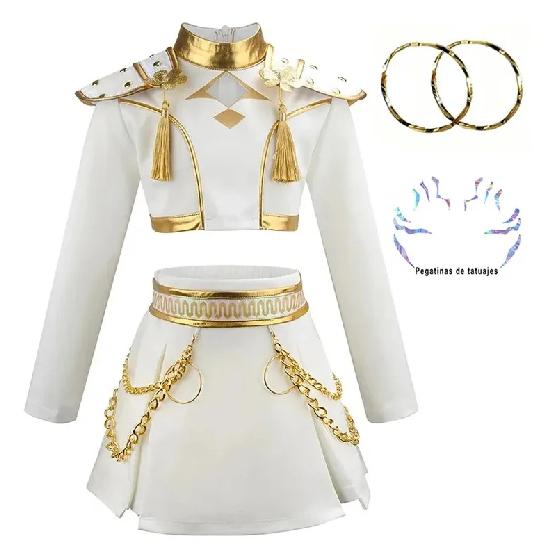 Hot Selling Korean Style set Halloween Cosplay Hot Girl Show k-pop jewelry Tattoo Stickers Costume Christmas Girl Anime Costume