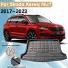 For Skoda Karoq NU7 5-seat 2017~ Car Trunk Floor Mats Liner Waterproof Carpet Storage Pad EVA Material Accessories
