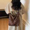 Bolso Cruzado Tote Grande para Mujer Estilo Coreano Estampado de Leopardo