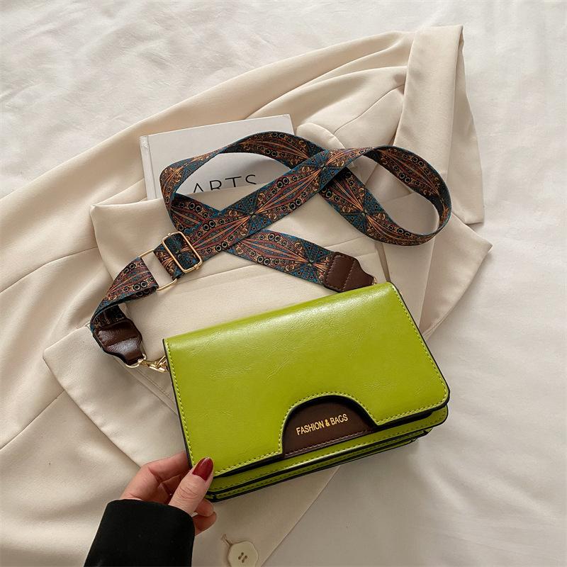 Colorful Strap Crossbody Bags For Women Commuting/Daily Used  Vintage Square Shoulder Bag For Gifts  Ladies Handbags And Purses