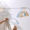 Meiliya Plastic Round Shoulder Non-Slip Hangers