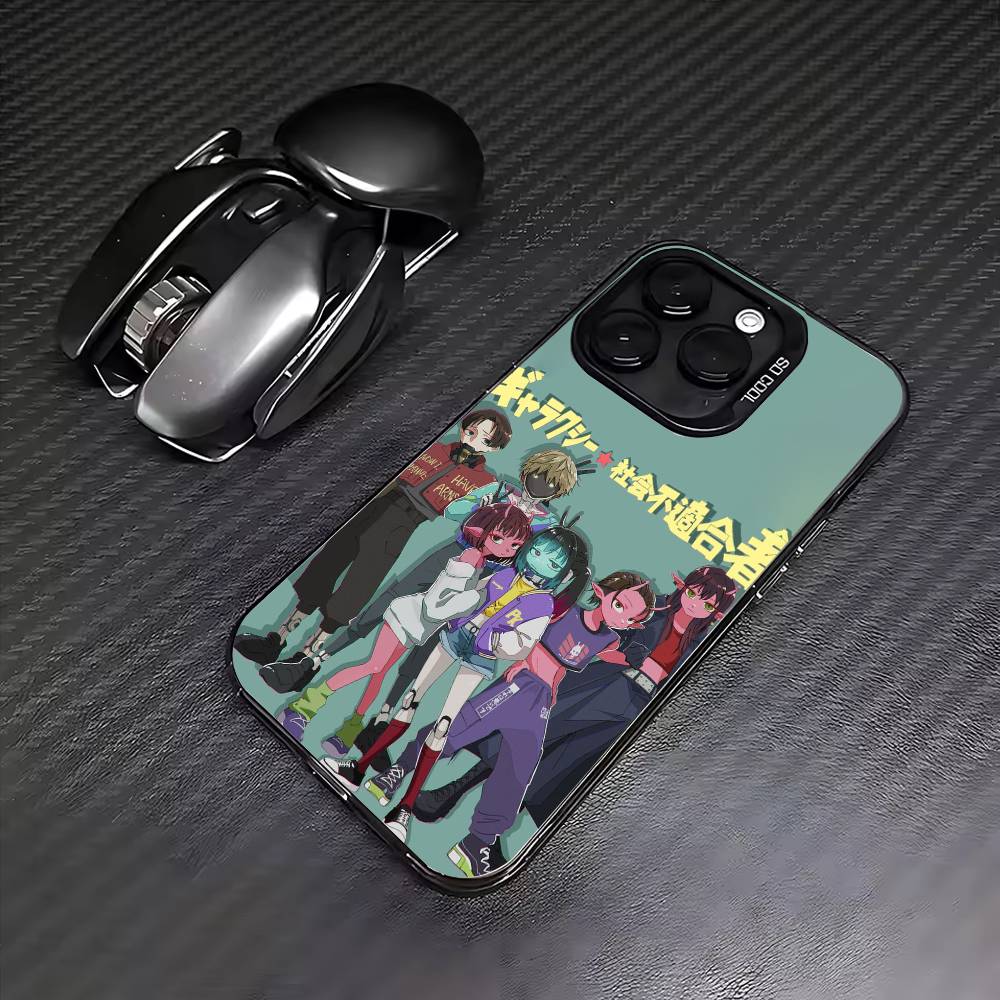 Anime M-Milky S-Subway  Phone Case For iPhone17,16,15,14,13,12,11 Plus,Pro Max Colored Silver Plated Inside Cover