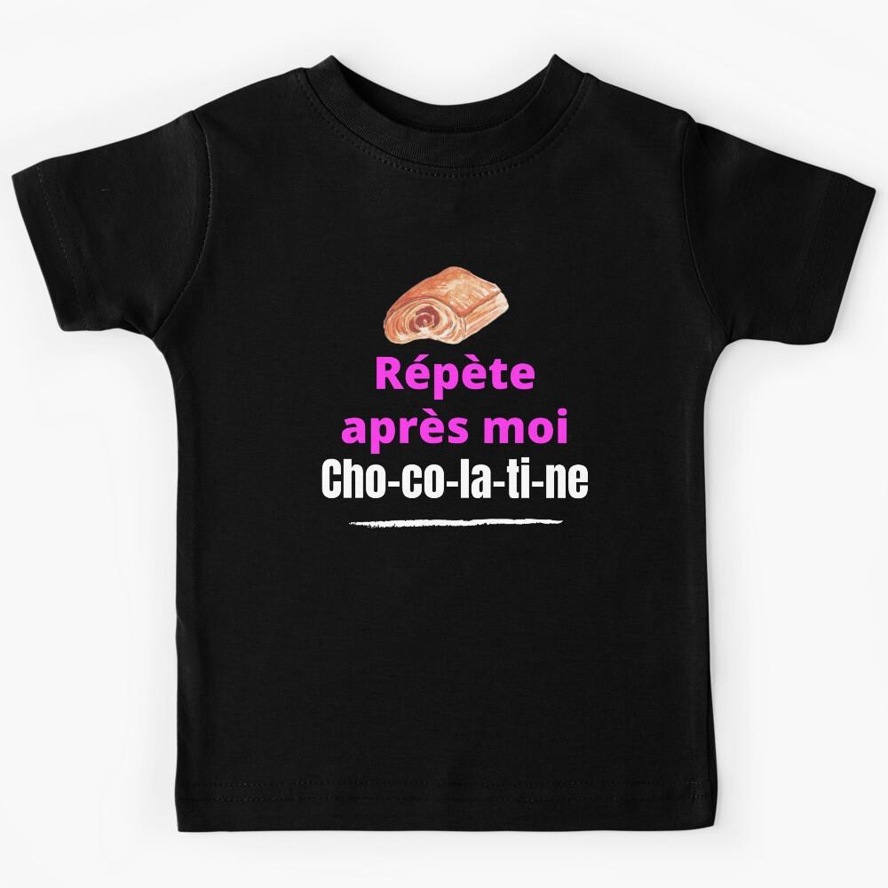 Repeat after me chocolatine humor South of France Kids T-Shirt 130