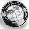 WTPEU1 C200 E200 New 2025 For Mercedes Benz 57mm ABS Car Flat Hood Emblem Sticker Front Badge Logo For Mercedes Benz W253 X253 X205 GLC