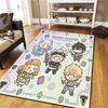 Black Clover Carpet Rug For Living Room Bedroom Home Sofa Decoration Kids Play Nonslip Floor Mat