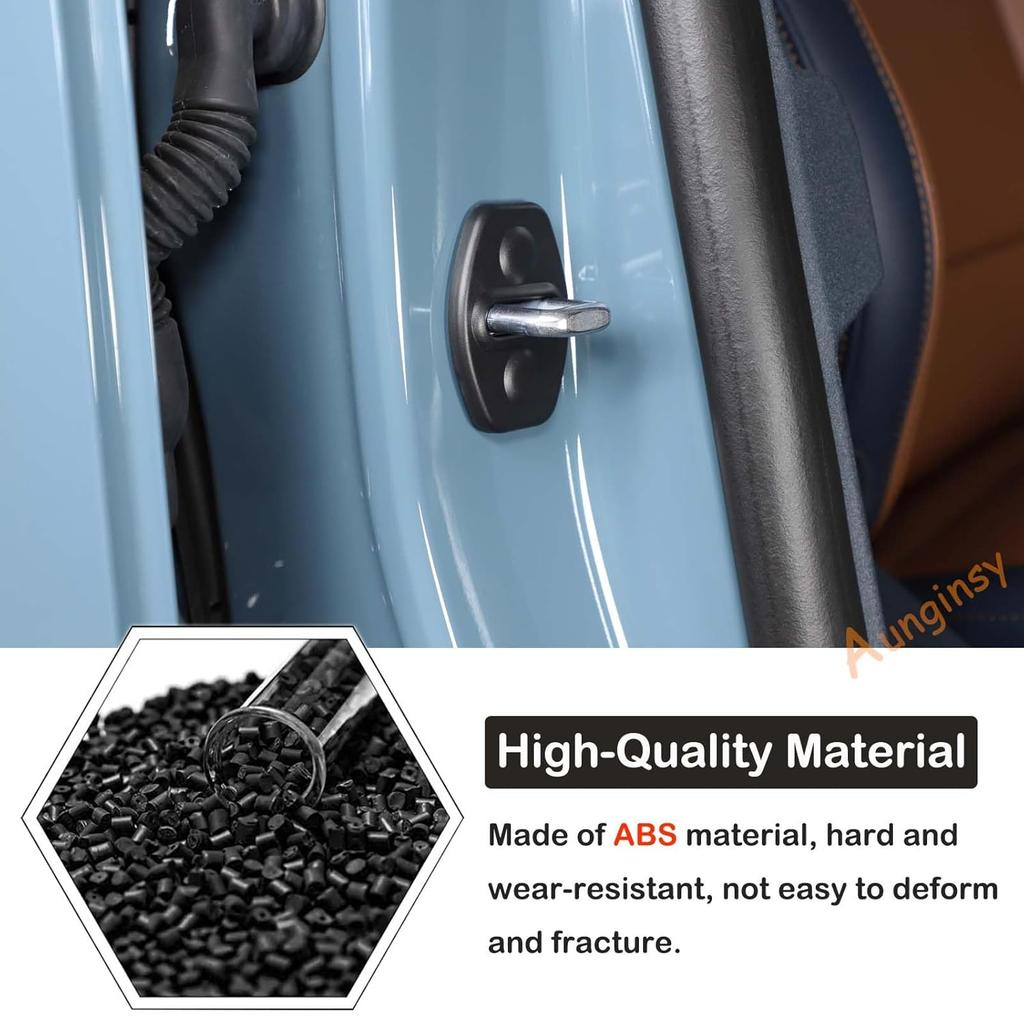 Aunginsy 4Pcs Car Door Lock Latches Cover Protector Compatible with Ford Maverick 2022-2025 2026 Pickup Truck, Inner Front Rear Side Door Lock Latch