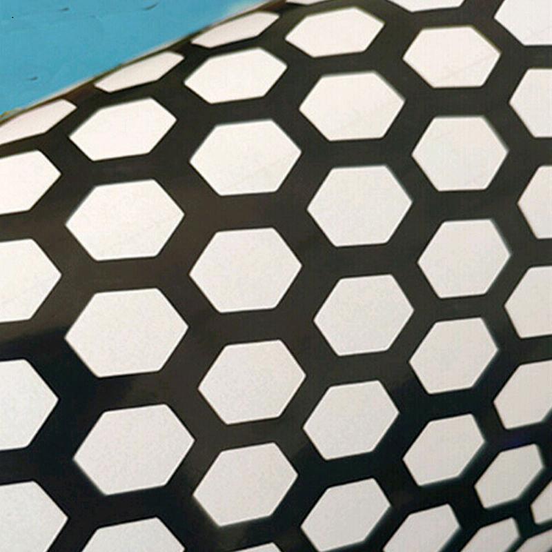 Car Rear Tail Light Cover Black/White Honeycomb Sticker Tail-lamp Decal Accessories