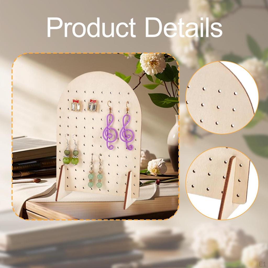 Earring Holder Tree Hanger,Wood,Earrings Display Stand,Jewelry Storage Rack for