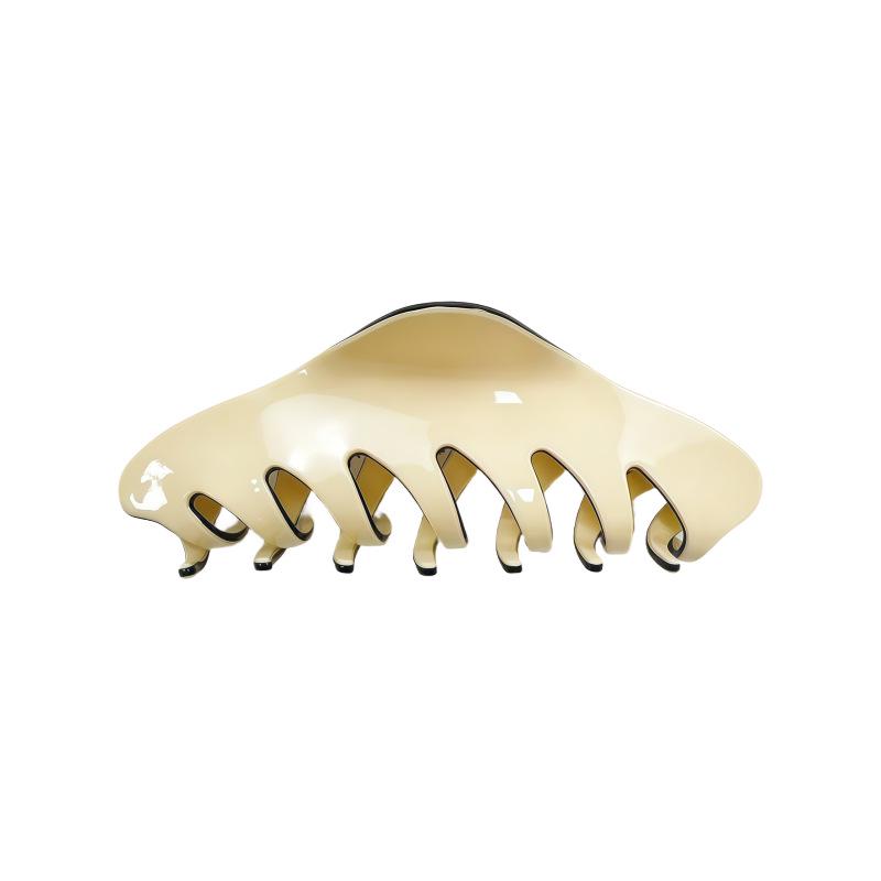French Acetate Large Claw Hair Clip - Women's Elegant Fragrant Style Shark Clip