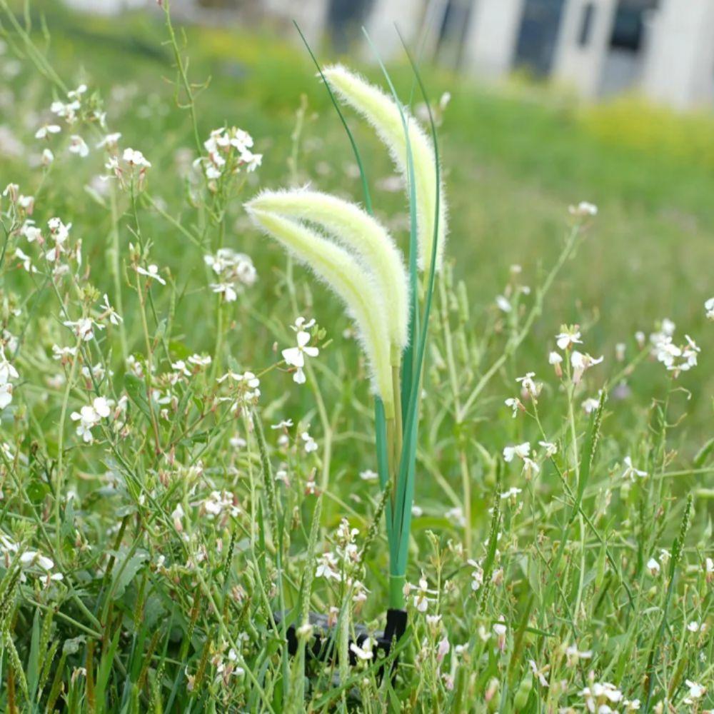 Solar Powered Dog Tail Grass Lamp LED Light Outdoor Light New Design Garden Decor  Outdoor Use