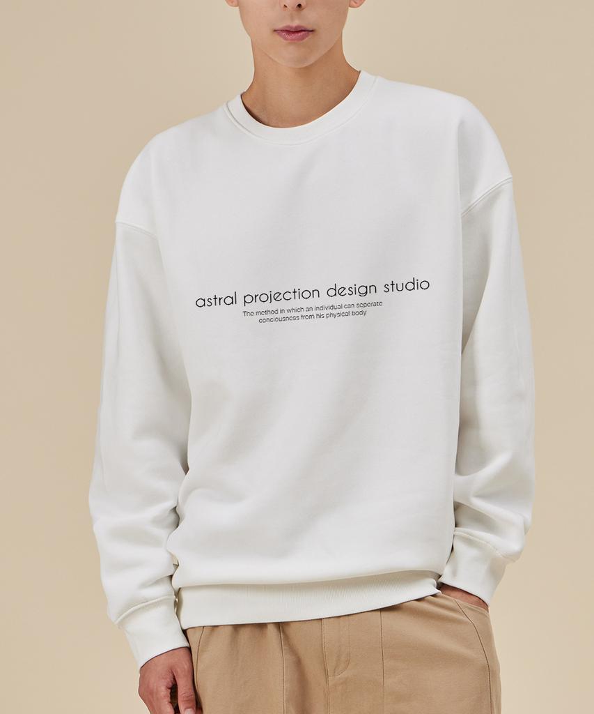 ASTRAL PROJECTION Ap Design Studio Loose Fit Sweatshirt_White