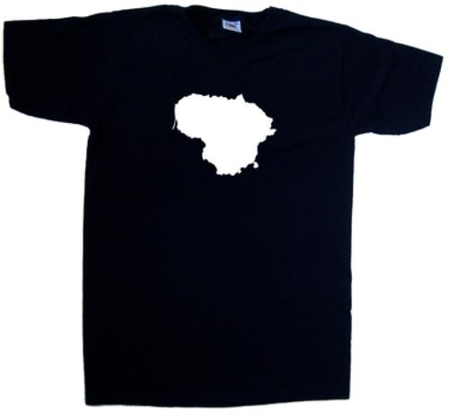 Lithuania Outline V-Neck T-Shirt