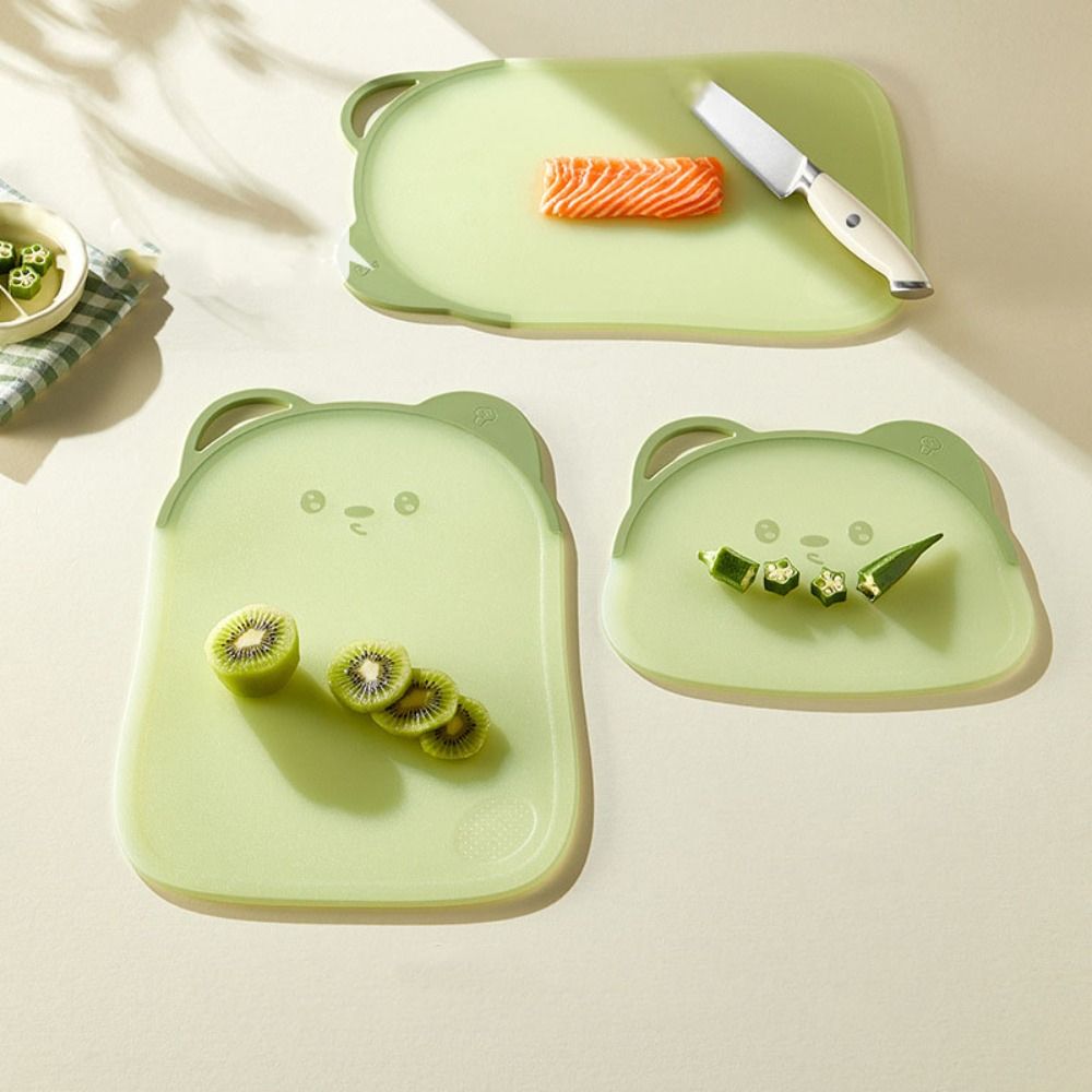 Kitchen Tools Bear Chopping block Plastic Silicone Cutting Board Anti slip Food Grade Food Cutting Board Vegetables