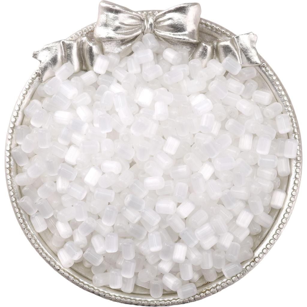 60Pcs Glass Seed Beads Cat Eye Jujube Shaped Beads DIY Bracelet Necklace For Jewelry Making Accessories