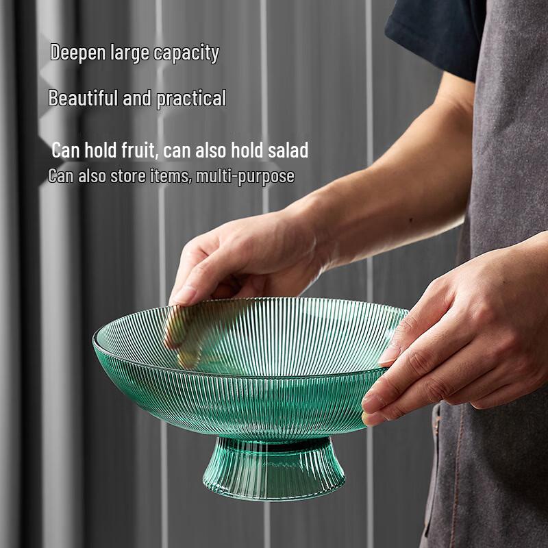 RuHan Hammered Glass Fruit Bowl