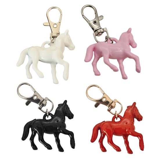 1/4Pcs Keychain Pendant Mini Horse Design Christmas Ornament with Hanging Loop DIY Jewelry Accessories