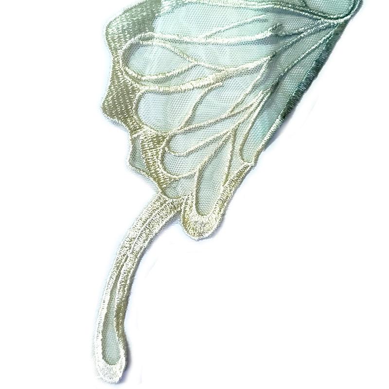 Butterfly Lace Embroidered Corsage Mesh Underwear with Flutter Sleeves