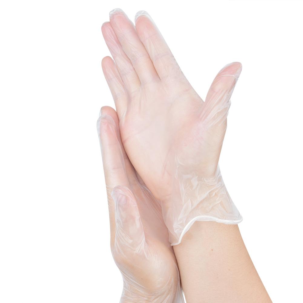 100pcs   Box Disposable Gloves PVC Protective Gloves for Workplace Outdoor