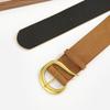 Vintage Pin Buckle Retro Suede Leather Belt Luxury Design Versatile Women Waist Belt Wide Waistband Jeans Decoration