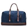 Large Capacity Male Travel Canvas Leather Bag  Male Luggage Bag  Travel Backpack