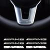 1pcs Letter Emblem Badge for Mercedes Benz AMG Interior Center Console Fob Logo Car Styling Accessory 3D Sticker for C E GLK GLA AVF9